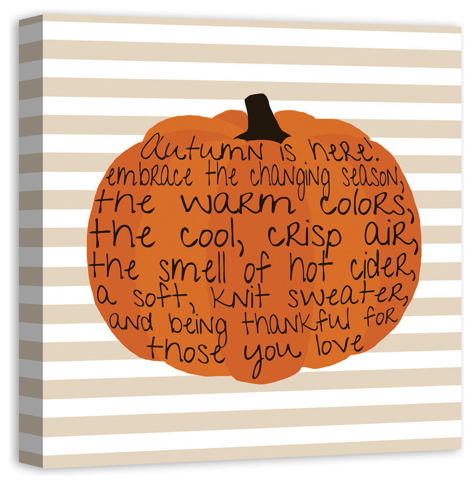Embrace Autumn 24x24 Canvas Wall Art
