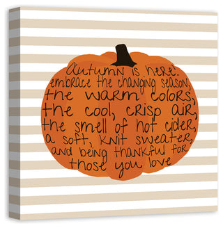 Embrace Autumn 24x24 Canvas Wall Art