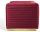 Tufted Armchair Accent Chair, Velvet, Red, Modern, Living Lounge Hospitality
