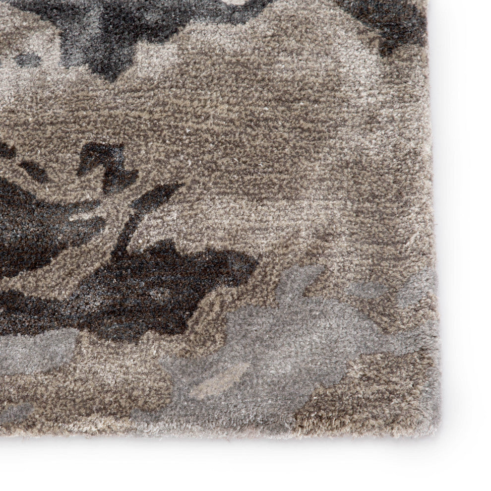 Jaipur Living Glacier Handmade Abstract Area Rug, Gray/Silver, 2'6"x12'