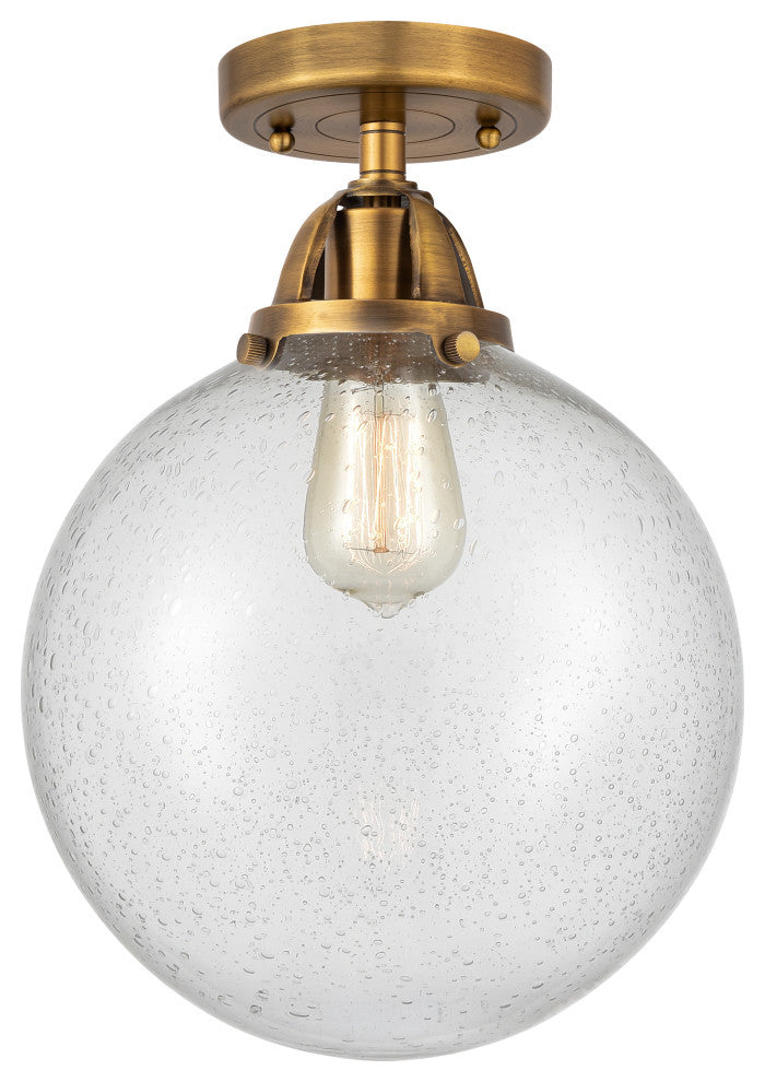 Beacon Semi-Flush Mount, Brushed Brass, Seedy, Seedy