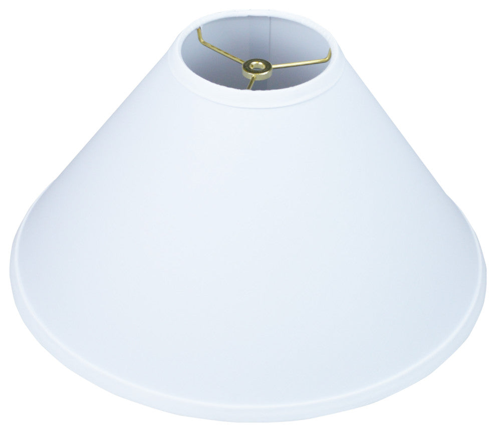 Fenchel Shades 5"x16"x10" Empire Lamp Shade, Linen White