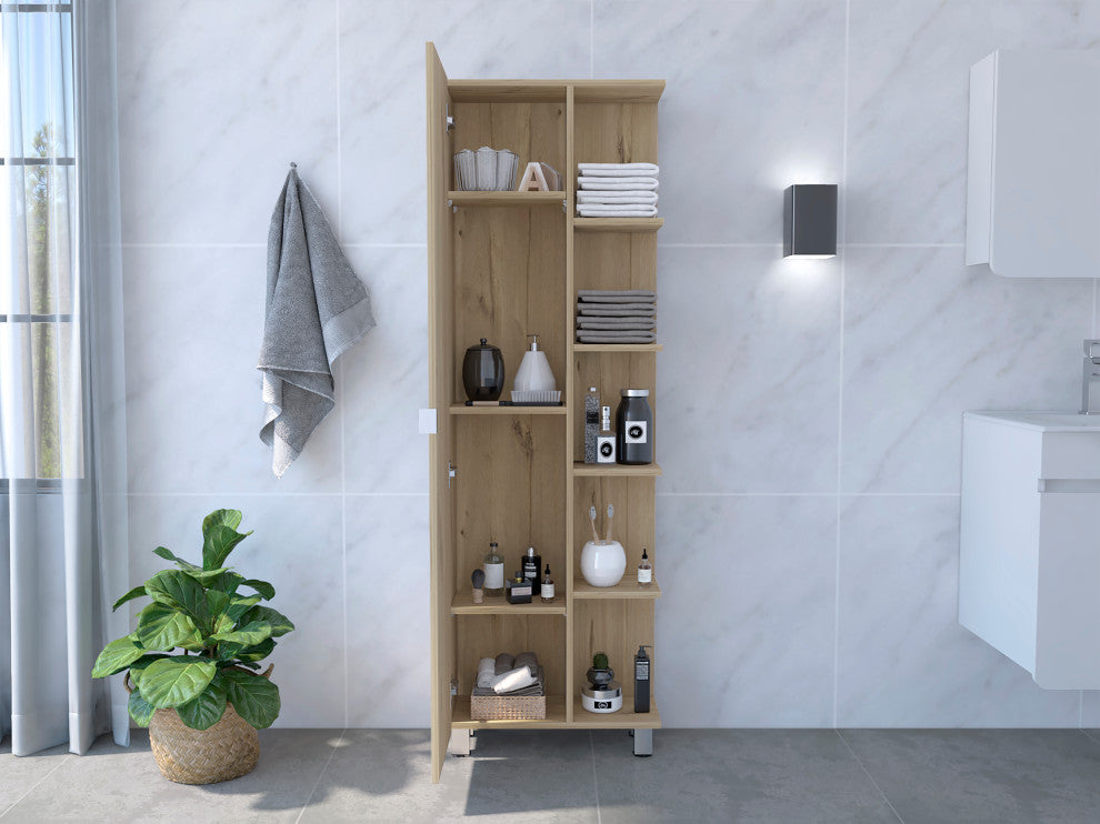 Venus Linen Cabinet, Light Oak