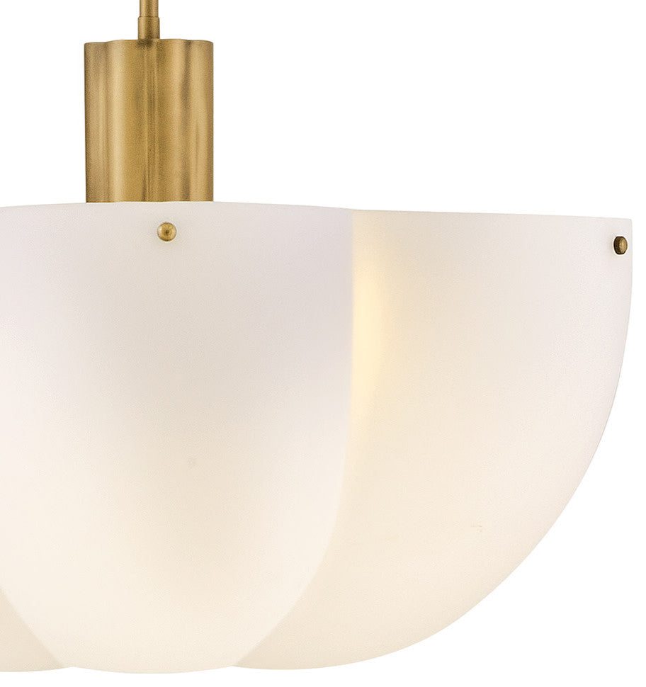 Hinkley Becca Medium Chandelier, Heritage Brass