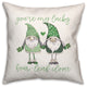 You're My Lucky Four Leaf Clover 18x18 Spun Poly Pillow