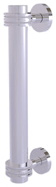 8" Door Pull With Dotted Accents, Polished Chrome