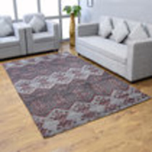 Hand Knotted Silk Area Rug Contemporary Multicolor
