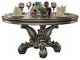60" Gray Solid Wood Dining Table
