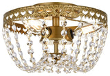 Kaine 10" Flush Mount, Brass