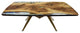 Rustic Ash Wood Dining Table, 8-10 Seater