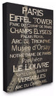 Stupell Industries Paris Landmark Typography, 24 x 30