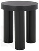 Safavieh Couture Bary Round 3 Leg Wood Accent Table, Black