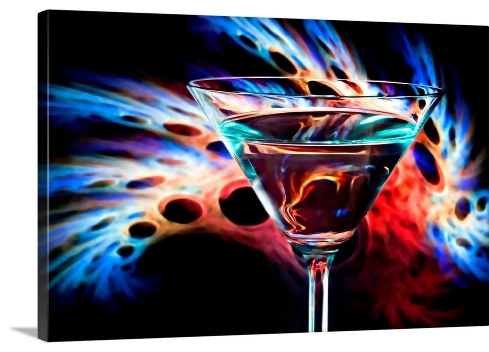 "The Bar at the End of the Universe I" Wrapped Canvas Art Print, 48"x32"x1.5"