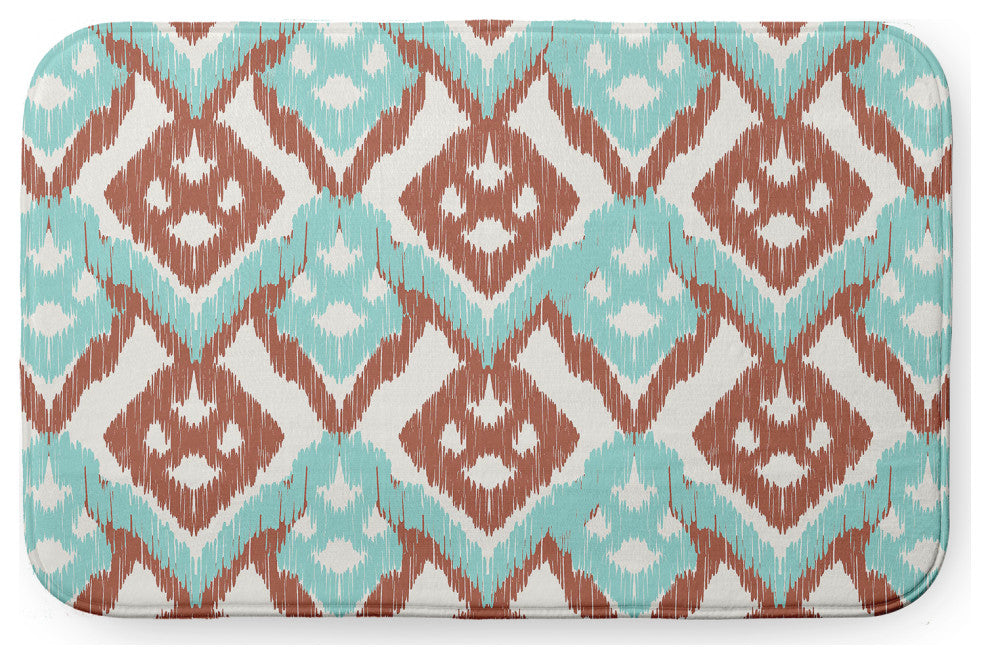 34" x 21" Hipster Bathmat, Light Blue