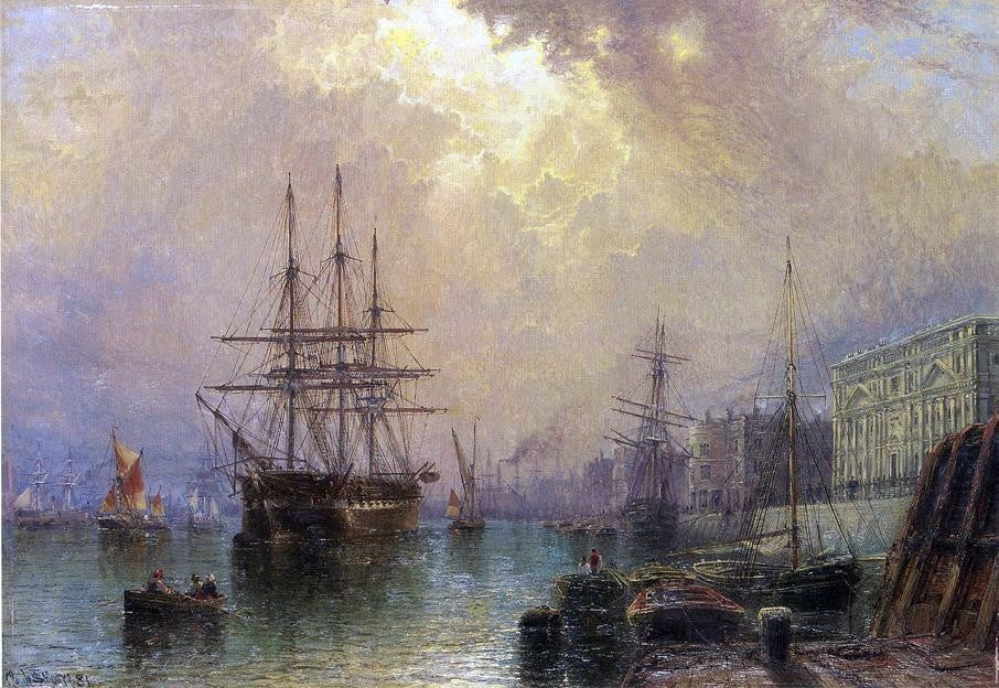 Claude Stanfield Moore H.M.S. -Warspale- off Greenwich Wall Decal