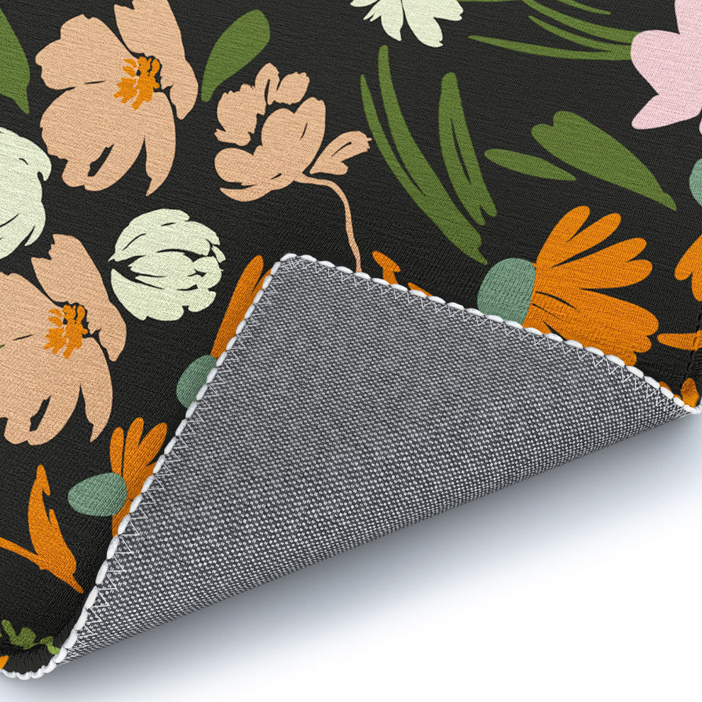 Marta Barragan Camarasa Night in the flowered meadow Area Rug