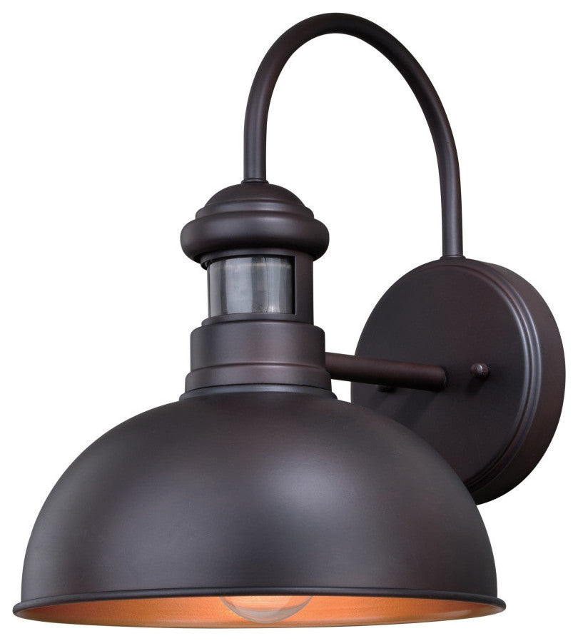 Franklin Motion Sensor Dusk to Dawn Outdoor Wall Light Oil Burnished Bronze