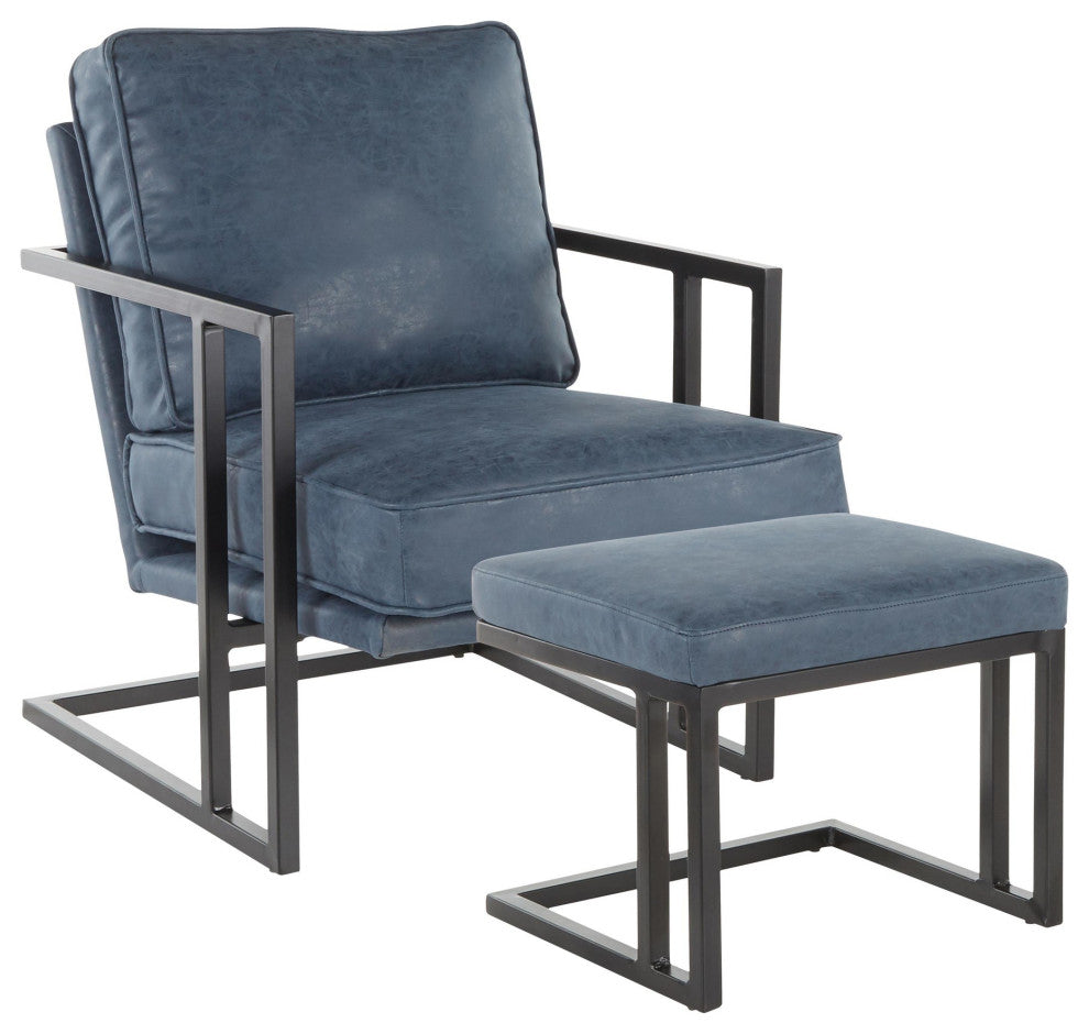 Roman Lounge Chair and Ottoman