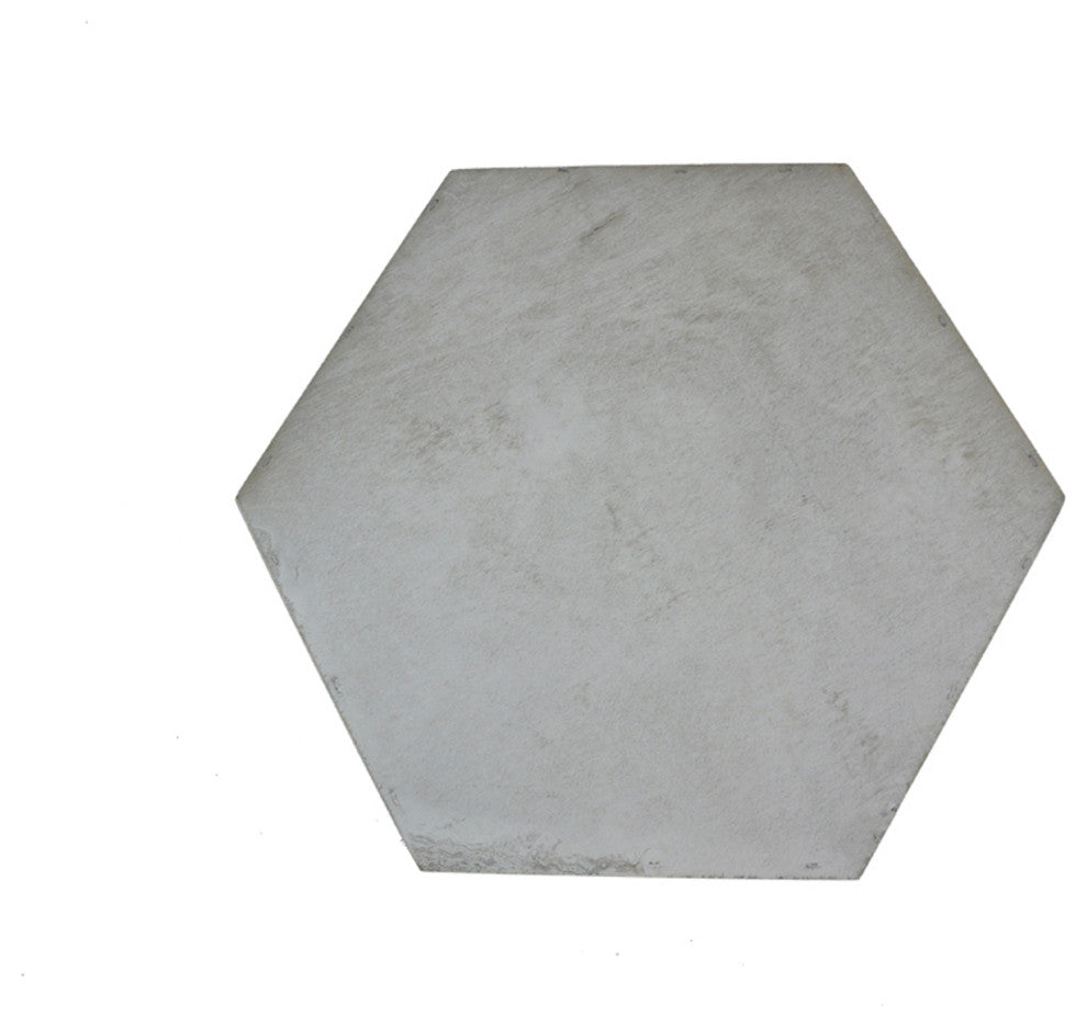 11.8" Gray Wash Hexagon Wood Crate, Set of 3