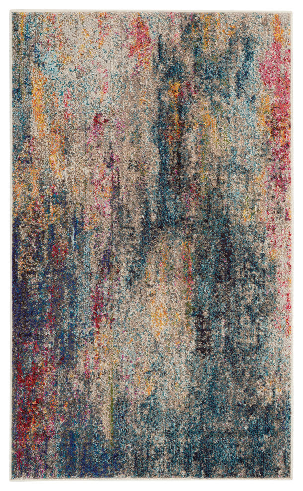 Nourison Celestial 3' x 5' Multicolor Modern Indoor Area Rug