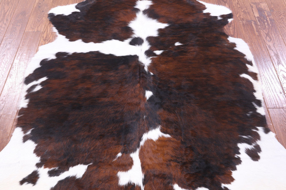 Natural Cowhide Rug 6' 3" X 5' 10" C1960