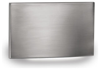 LED Horizontal Scoop Step and Wall Light, Brushed Nickel