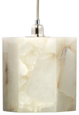 Borealis Alabaster Hexagon 1-Light Pendant