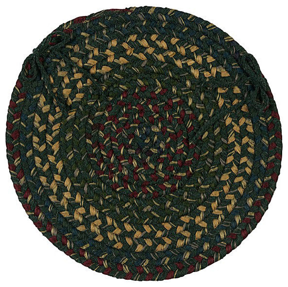 Colonial Mills Chair Pad Midnight Deep Forest Chair Pad