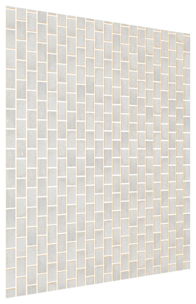 CastelloUSA Anacleto Ceramic Pressed 1"x2" Mosaic Tile, White