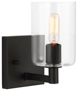 Fullton One Light Wall / Bath Sconce, Midnight Black