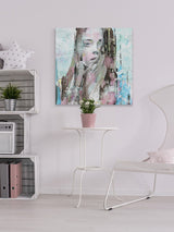 "Mind Blowing Beauty" Painting Print on Wrapped Canvas, 48"x48"