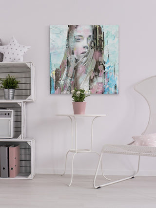 "Mind Blowing Beauty" Painting Print on Wrapped Canvas, 48"x48"