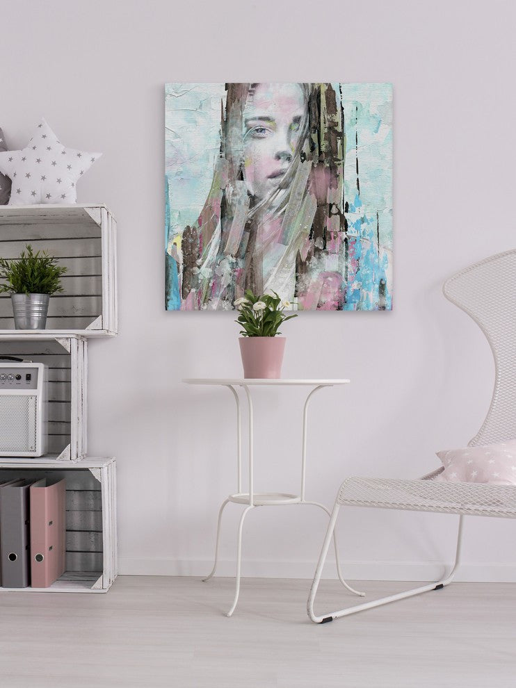 "Mind Blowing Beauty" Painting Print on Wrapped Canvas, 48"x48"