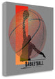 "Basketball" By Jim Baldwin, Giclee Print on Gallery Wrap Canvas, Ready to Hang