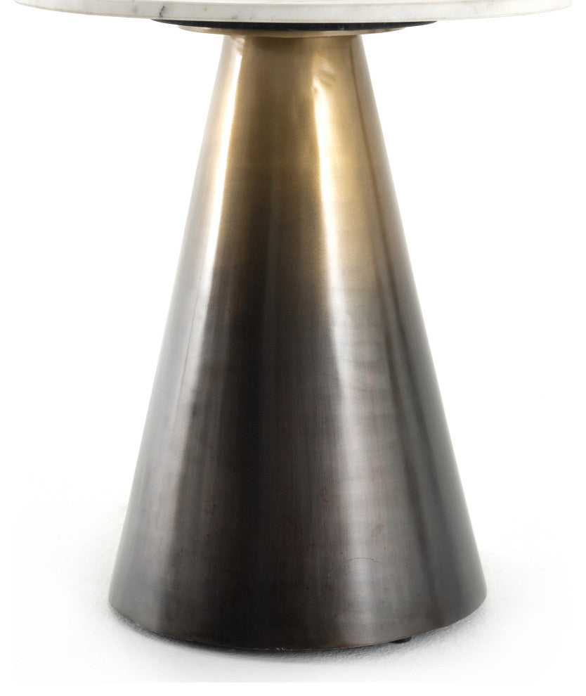 Armon End Table-Ombre Antique Brass