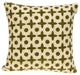 18" X 7" X 18" Transitional Beige Printed Pillow Cover With Poly Insert