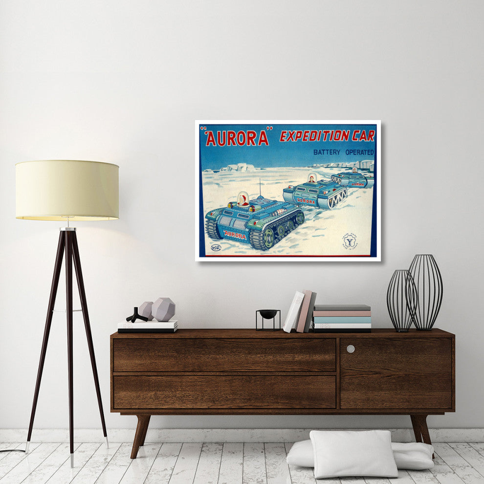 "Aurora Expedition Car" Digital Paper Print by Retrotrans, 46"x35"