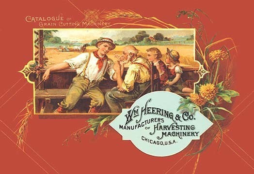 Harvesting Machinery- Gallery Wrapped Canvas Art 28" x 42"
