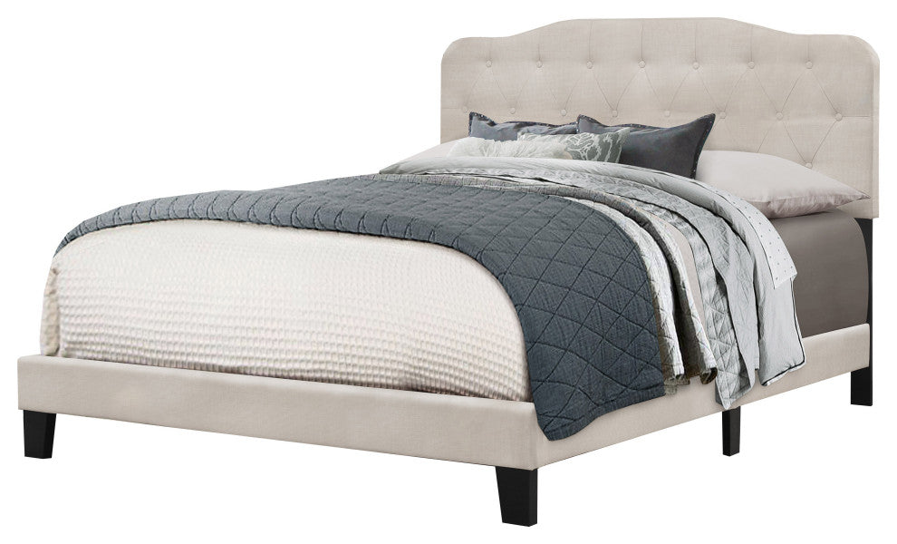 Hillsdale Nicole Contemporary Low Profile Queen Upholstered Bed
