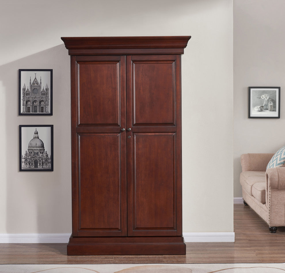 Ashton Wine Cabinet, Nut Brown