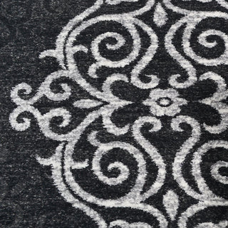 MACHINE MADE HEATSET POLYPROPYLENE AREA RUGS -Silver Blue,Contemporary Design, [Runner] 3'2''x10'