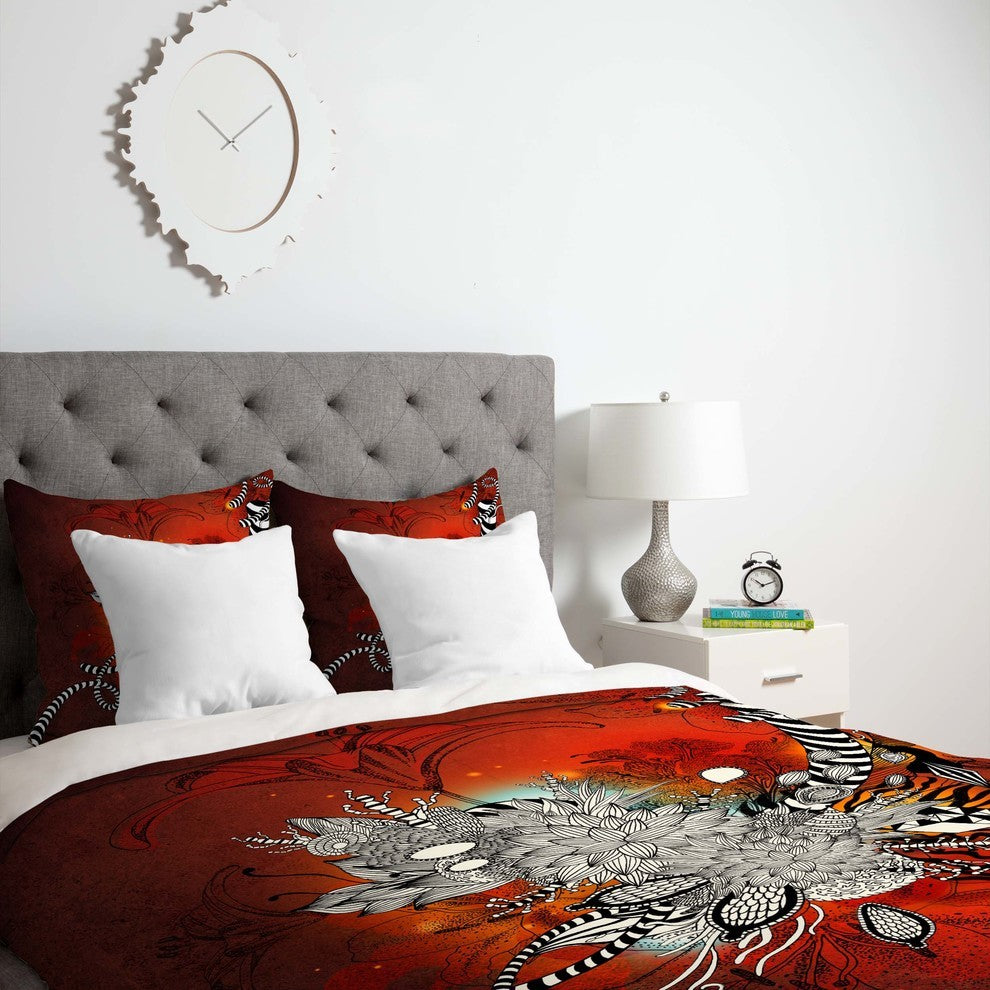 Deny Designs Iveta Abolina Wild Lilly Duvet Cover - Lightweight