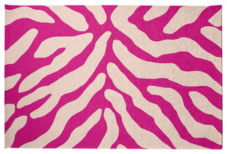 Animal Stripe Spring Chenille Rug, Orchid, 2'x3'