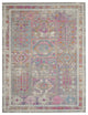 8" x 10" Gray Distressed Ornamental Area Rug