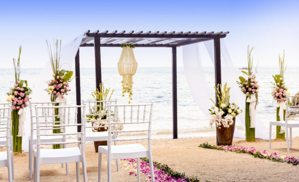 Compamia Josephine Outdoor Dining Chairs, Set of 2, White