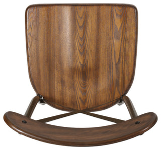 Hettle Farmhouse Crossback Dining Chairs (Set of 2), Dark Brown and Espresso