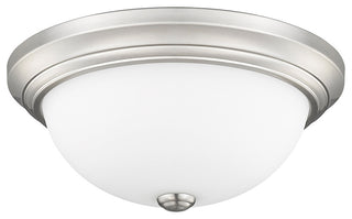 2 Light 13" Brushed Nickel Flushmount