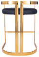 Butler Specialty Company, Clarence & Faux Leather 25" Counter Stool, Gold