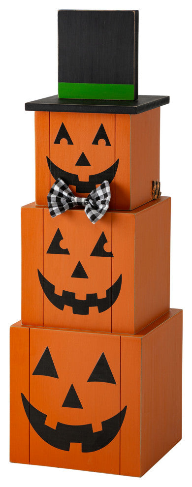 36"H Double Sided Wooden Porch Decor Halloween and Fall