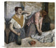 "The Ironers" Stretched Canvas Giclee by Edgar Degas, 16"x15"